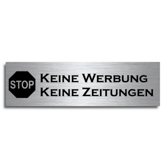 Bitte keine Werbung Schild