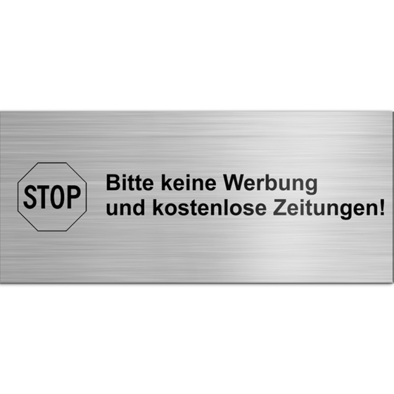 Kunststoff Schild mit Gravur