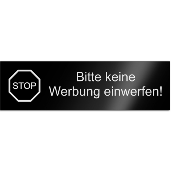 Briefkastenschild mit Gravur