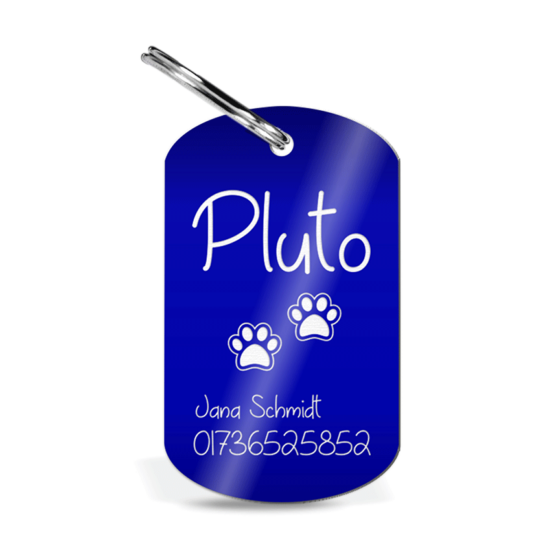 chip adresse Hundemarke DogTag acryl