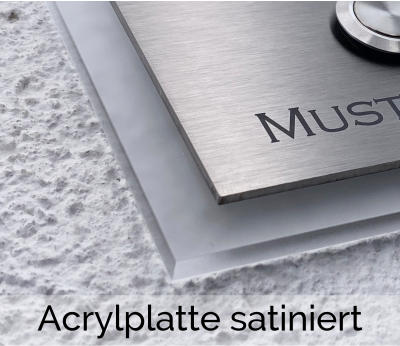 Satinierte Acrylplatte +5,00€