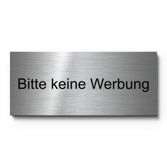 Hinweisschild Bitte keine Werbung