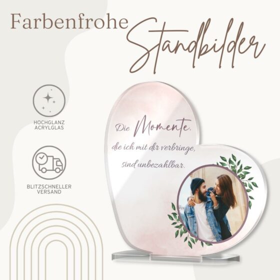 Standherz zum aufstellen für Pärchen