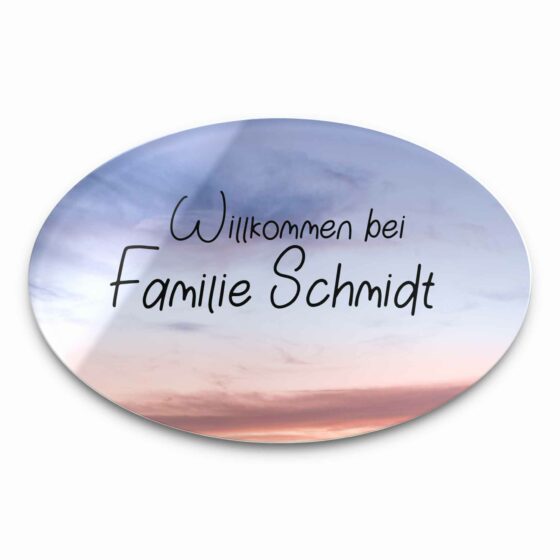 namensschild tuerschilder Ziffer beschriftet acrylglas