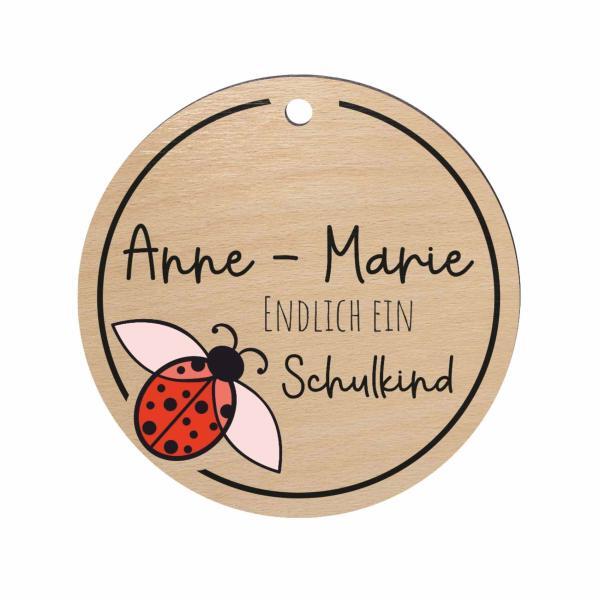 schultüten zubehör anhänger mit marienkäfer motiv