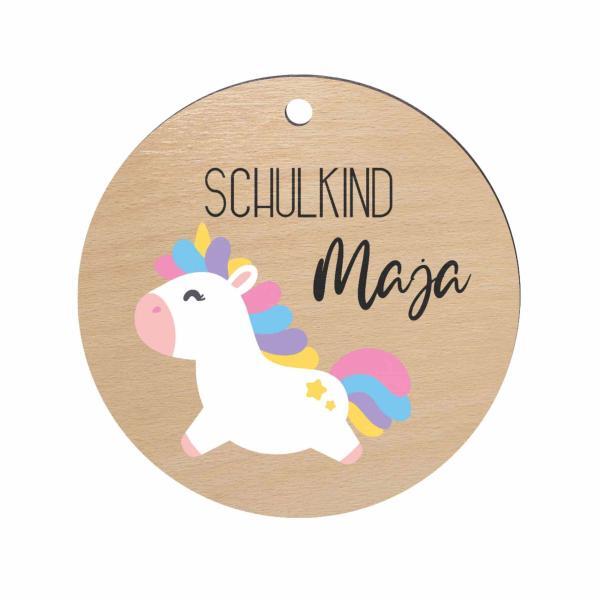 anhänger für erstklässler kinder mit einhorn motiv