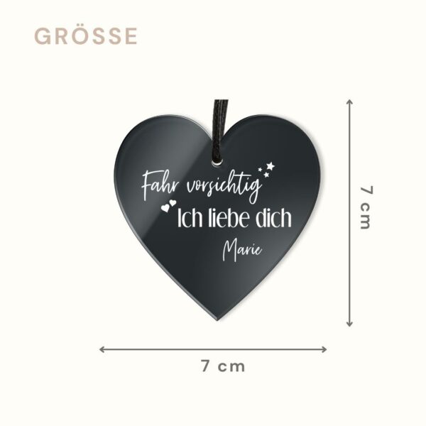 herz anhänger mit persönlicher widmung