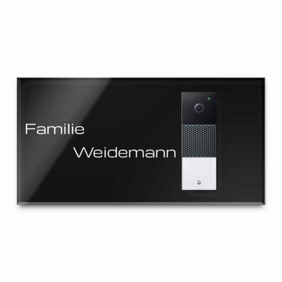 Funktürklingel Halterung Netatmo mit Wunschtext