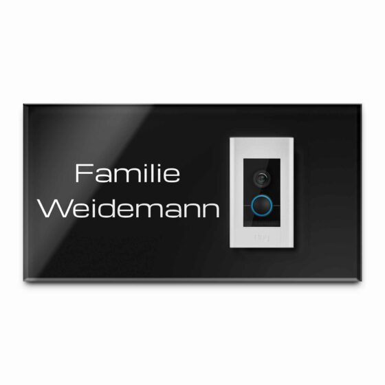 Schild für die Ring Elite mit Wunschgravur und Motiven