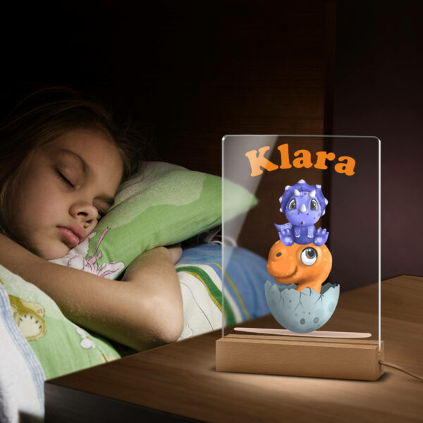 kinder nachtlicht aus acrylglas mit led beleuchtung