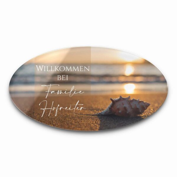 designer schild mit wunschtext aus hochglanz acryl ab 15×8 cm