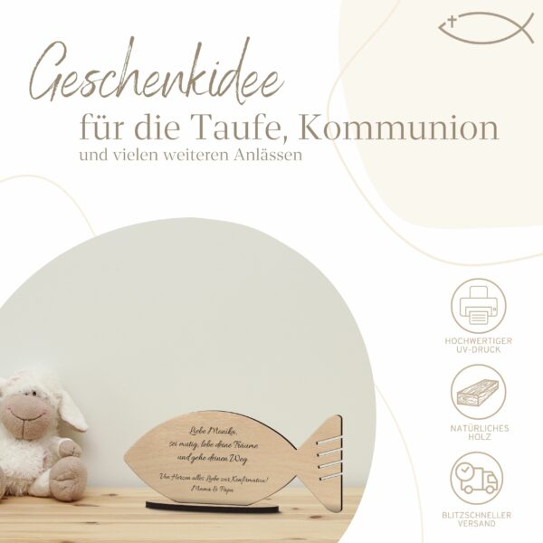 fisch form als geldgeschenk zur taufe