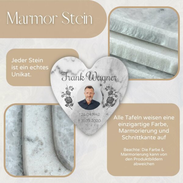 marmor stein platte als schönes andenken