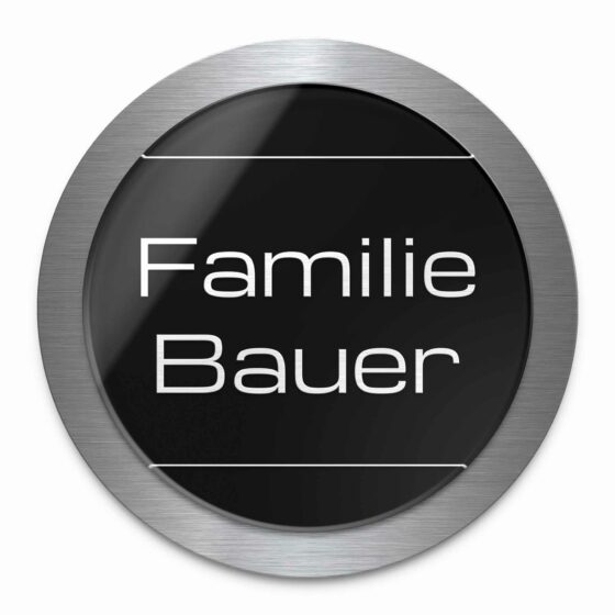 Rundes Familienschild