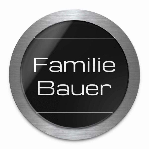 rundes familienschild