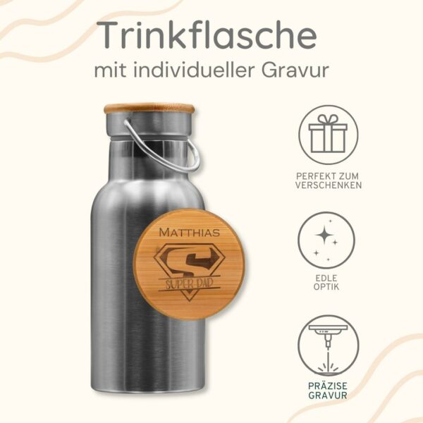 gravierte trinkflasche zum vatertag