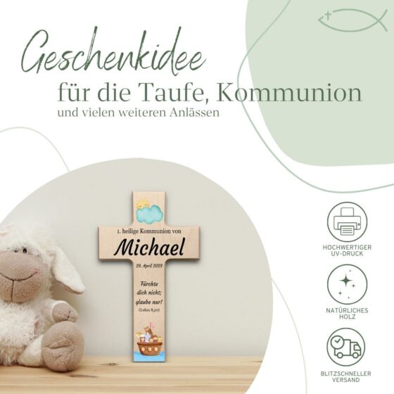 Kommunionskreuz als Geschenkidee