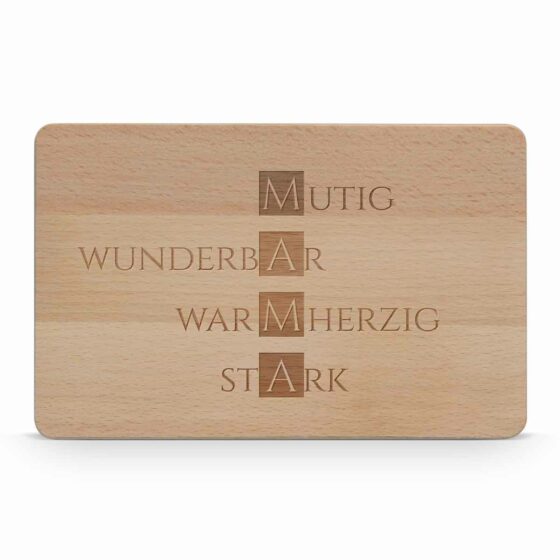 Holzbrettchen mit Muttertags Motiv