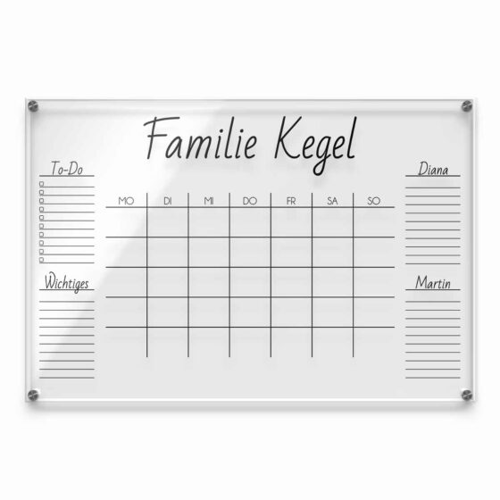 Wandkalender für die ganze Familie