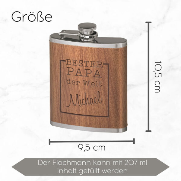 feldflasche als geschenk zum vatertag mit text