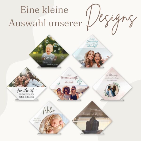 standbild als geschenk mit wunschtext und foto