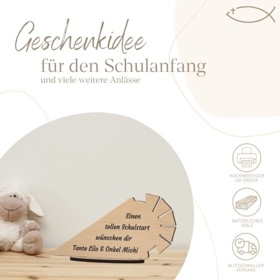 Geschenkidee Holz Schultüte