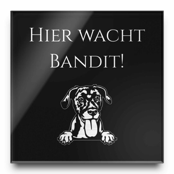 Hunde Warnschild aus Acryl