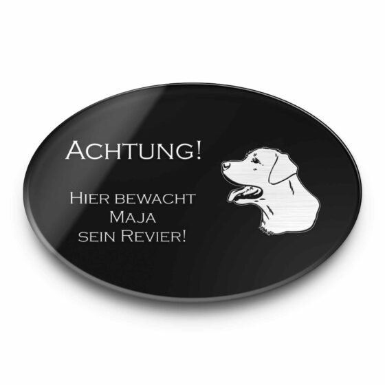 Hunde Warnschild aus Acryl