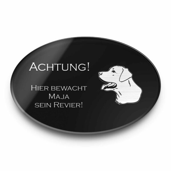 hunde warnschild aus acryl