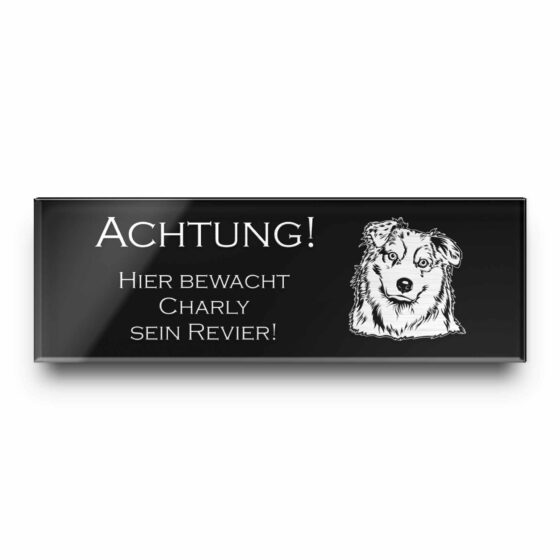 Achtung Hund Schild