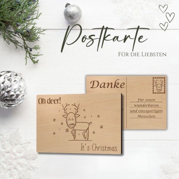 individuelle postkarte zu weihnachten