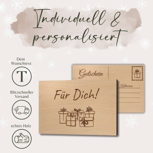 weihnachtsgeschenk postkarte