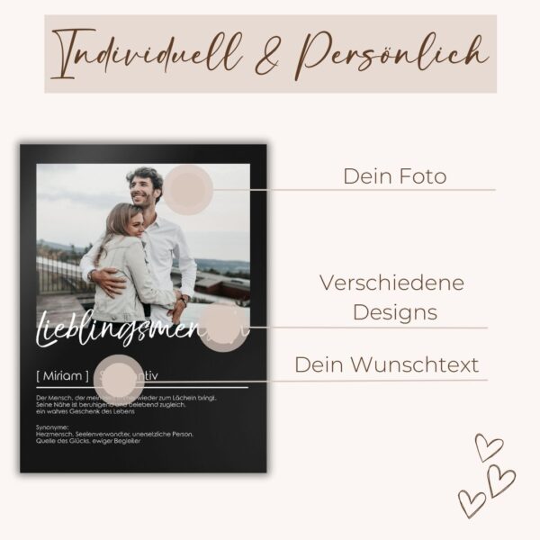 wandbild mit definition und eigenem foto