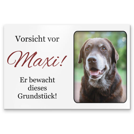 Vorsicht Hund Schild