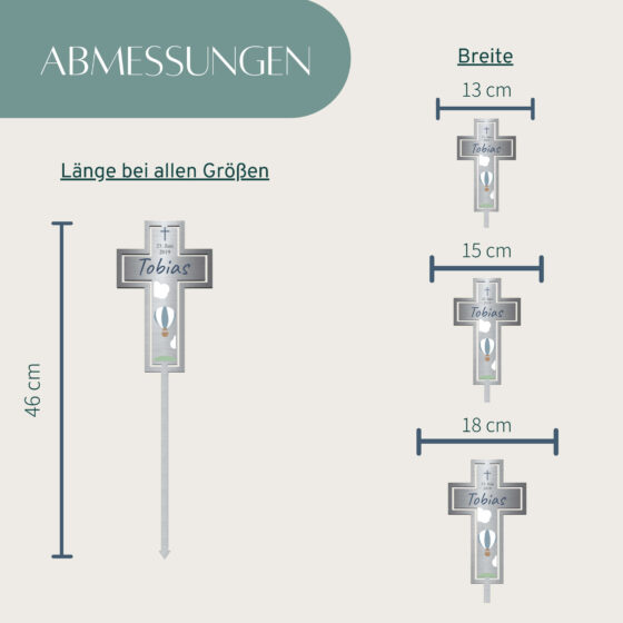 Kreuz Grabstecker als Andenken