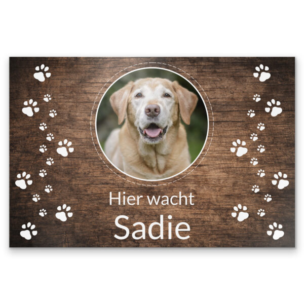 vorsicht hund schild